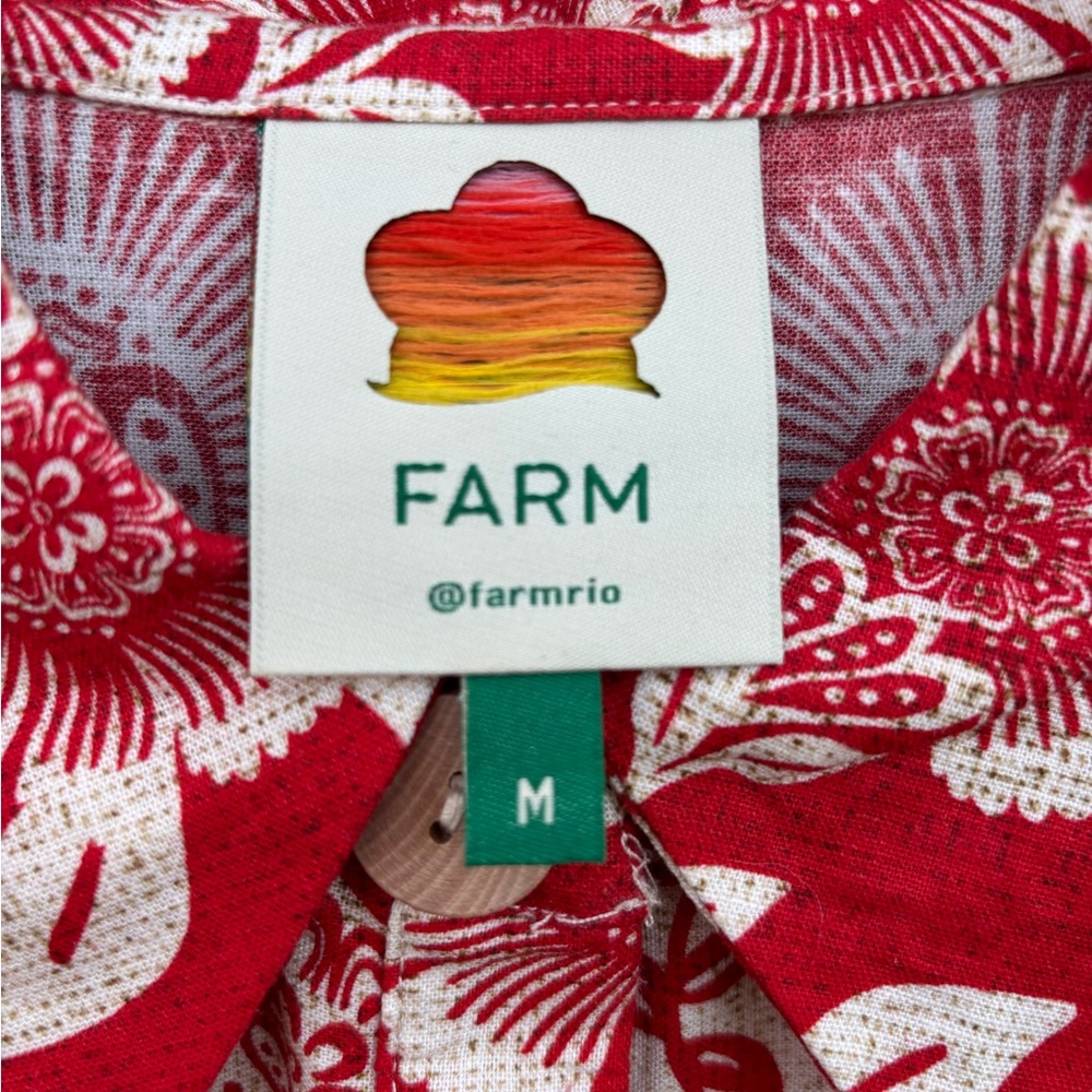 🍍HOST PICK🍍Farm Rio Red and Ivory Pineapple Print Jumpsuit - Picture 8 of 13